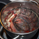 A human placenta and umbilical cord ares teamed prior to dehydration. The placenta is dehydrated and ground to a powder which is then put into a pill capsule for a new mother to consume, hoping to increase their milk production or reduce the postpartum depression. (Photo: Raphaelle Picard/AFP/Getty Images)